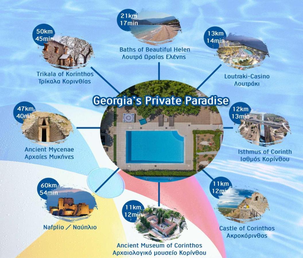 Θησέως Georgias.private paradise Lechaio Exterior foto